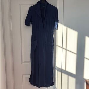 Elegant Navy Blue Women's Dress